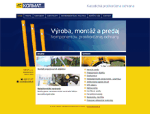 Tablet Screenshot of kormat.sk